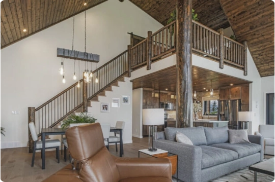 Rustic wood railing Rustic wood railing